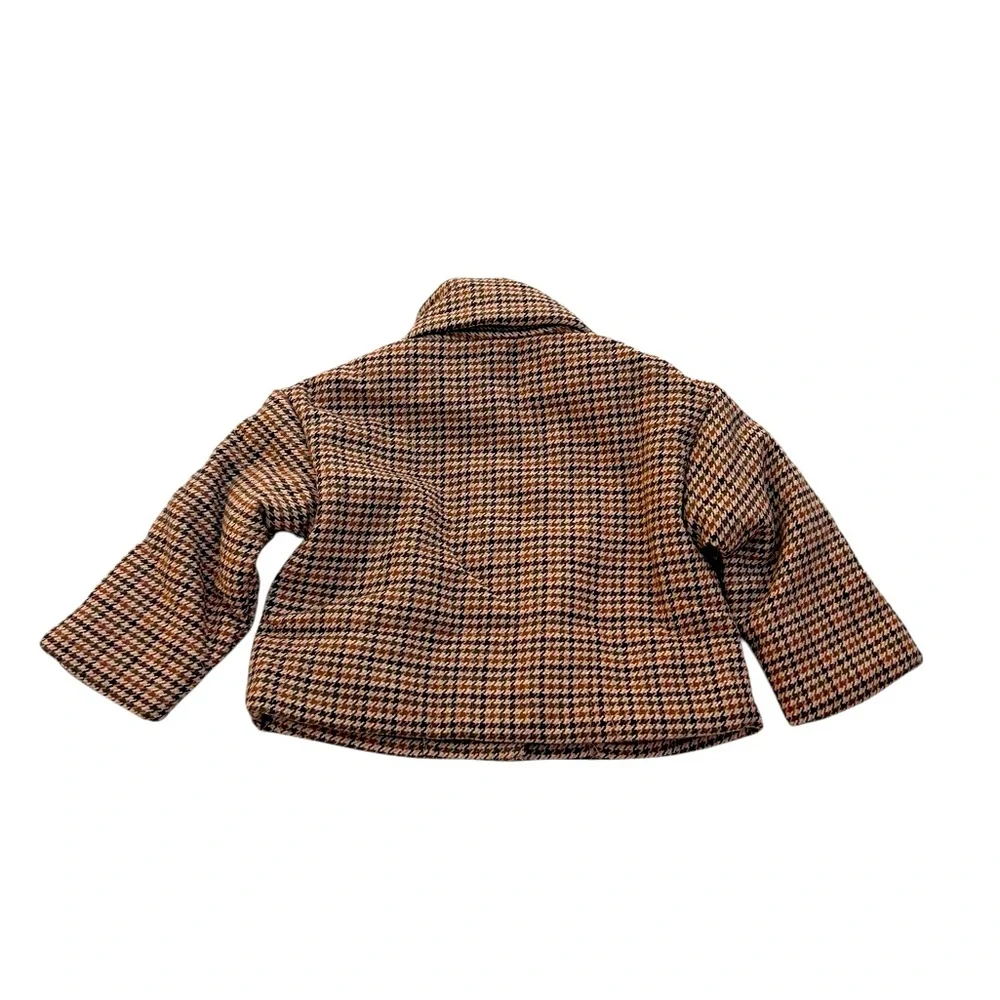 Kinder Mo: Vint houndstooth children’s‎ jacket brown 1-2Y